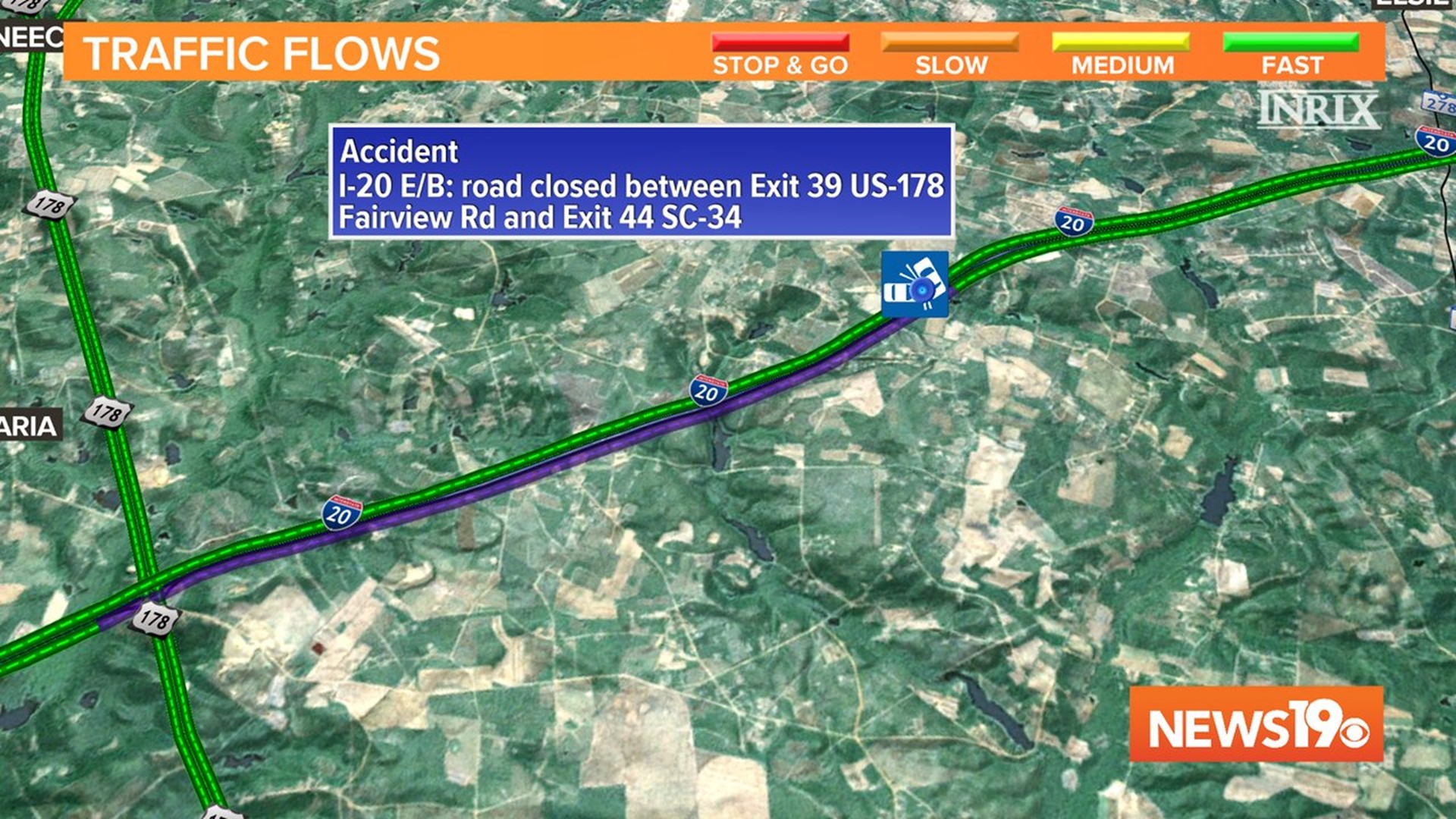 Interstate 20 East in Lexington County Reopened | wltx.com