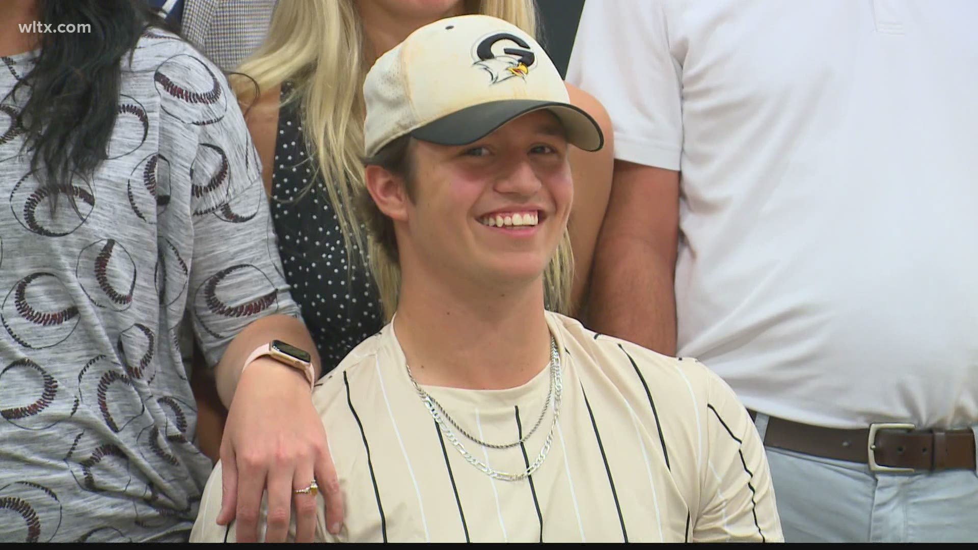 The ace of the Gray Collegiate Academy pitching staff has signed with USC-Sumter where he will also play third base.