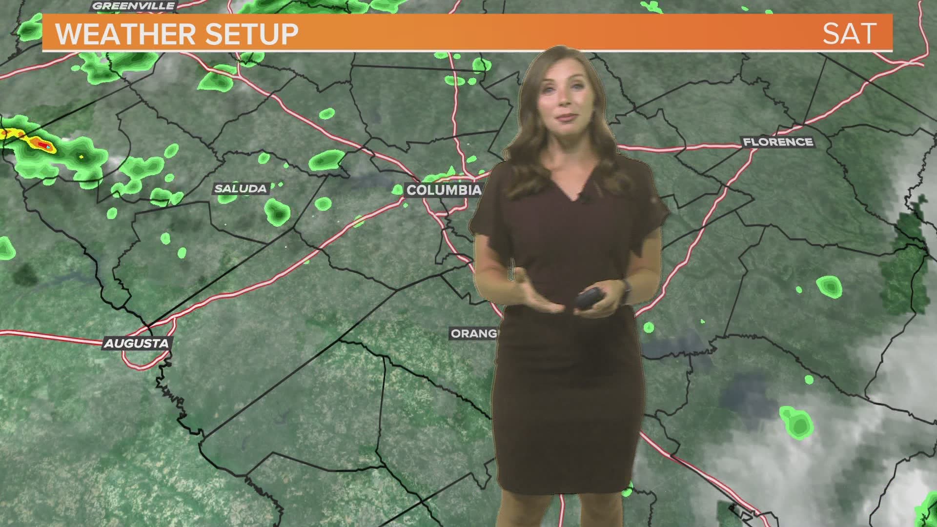 Overcast with on and off showers and storms today | wltx.com