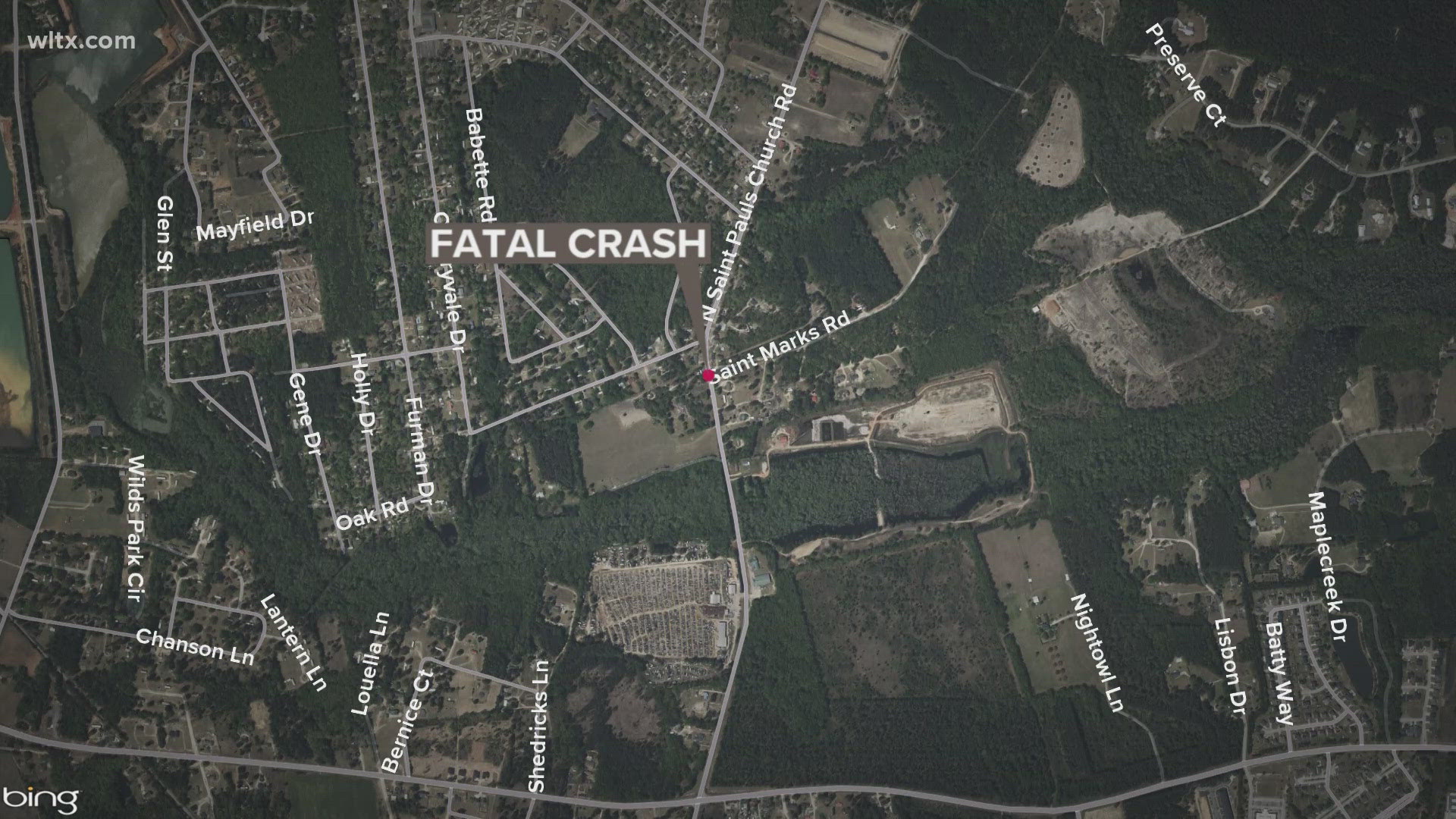 One dead after car hits tree, pole and building in Sumter County | wltx.com