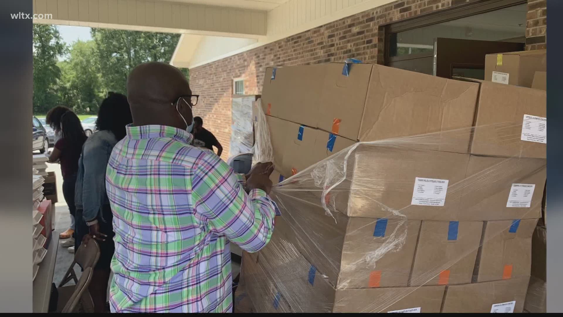 Hundreds of Sumter seniors were able to receive free groceries at local church