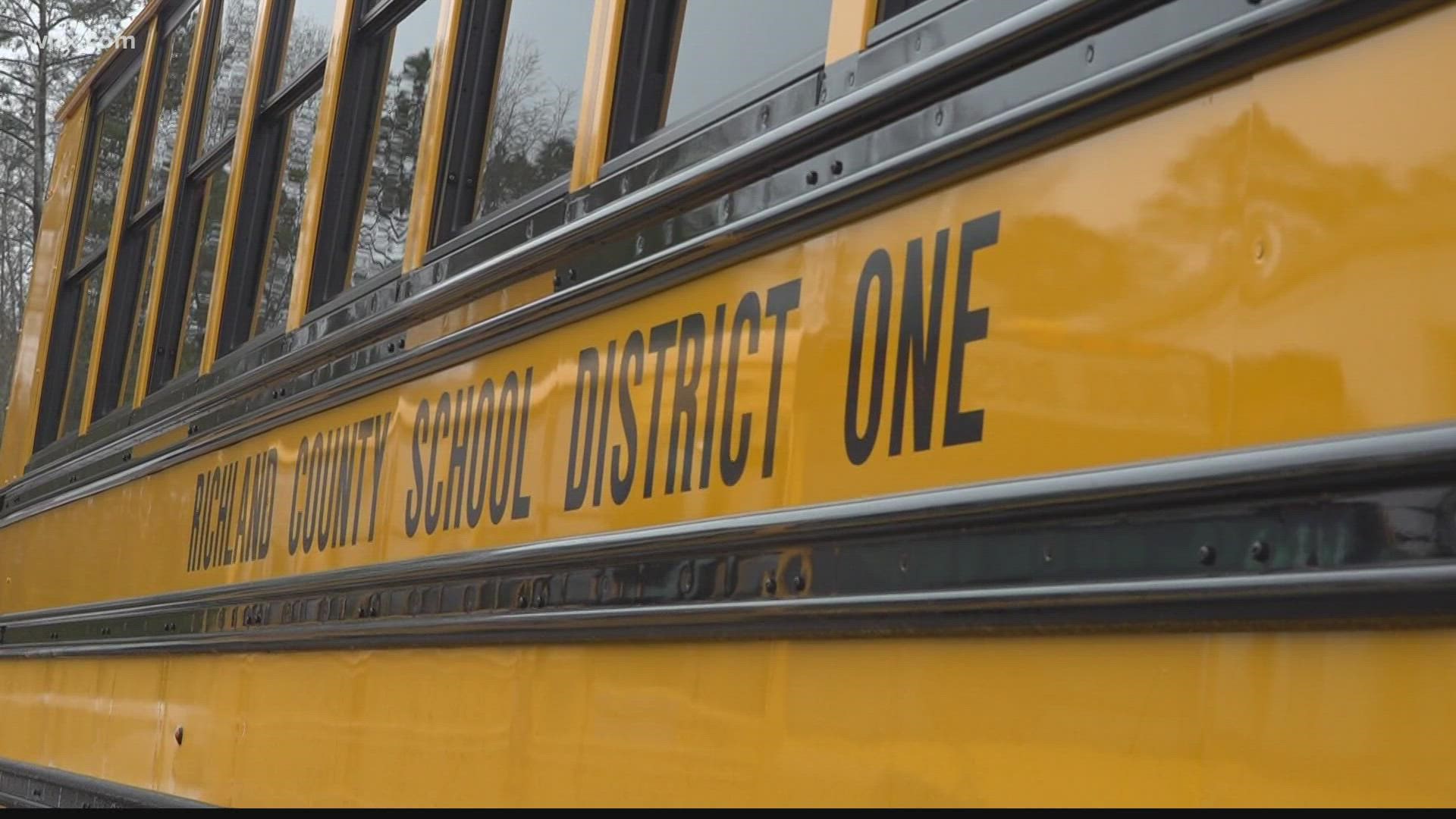 Richland County School District One has a new electric school bus, thanks, in part, to student essays in the "Kids Ride Clean" writing contest.