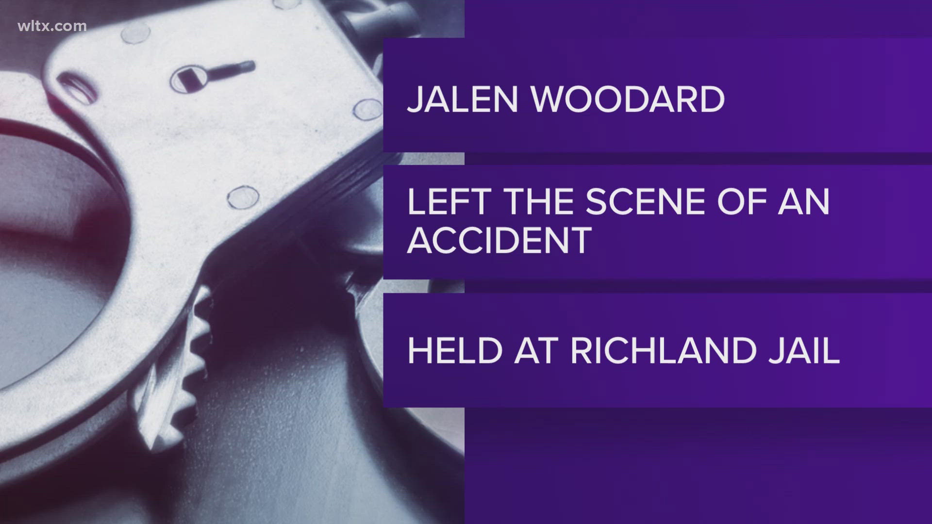 Jalen Woodard, 20, was driving on Lower Richland Blvd when he hit a tractor that was removing a tree from the road, the passenger in Woodard's car died.