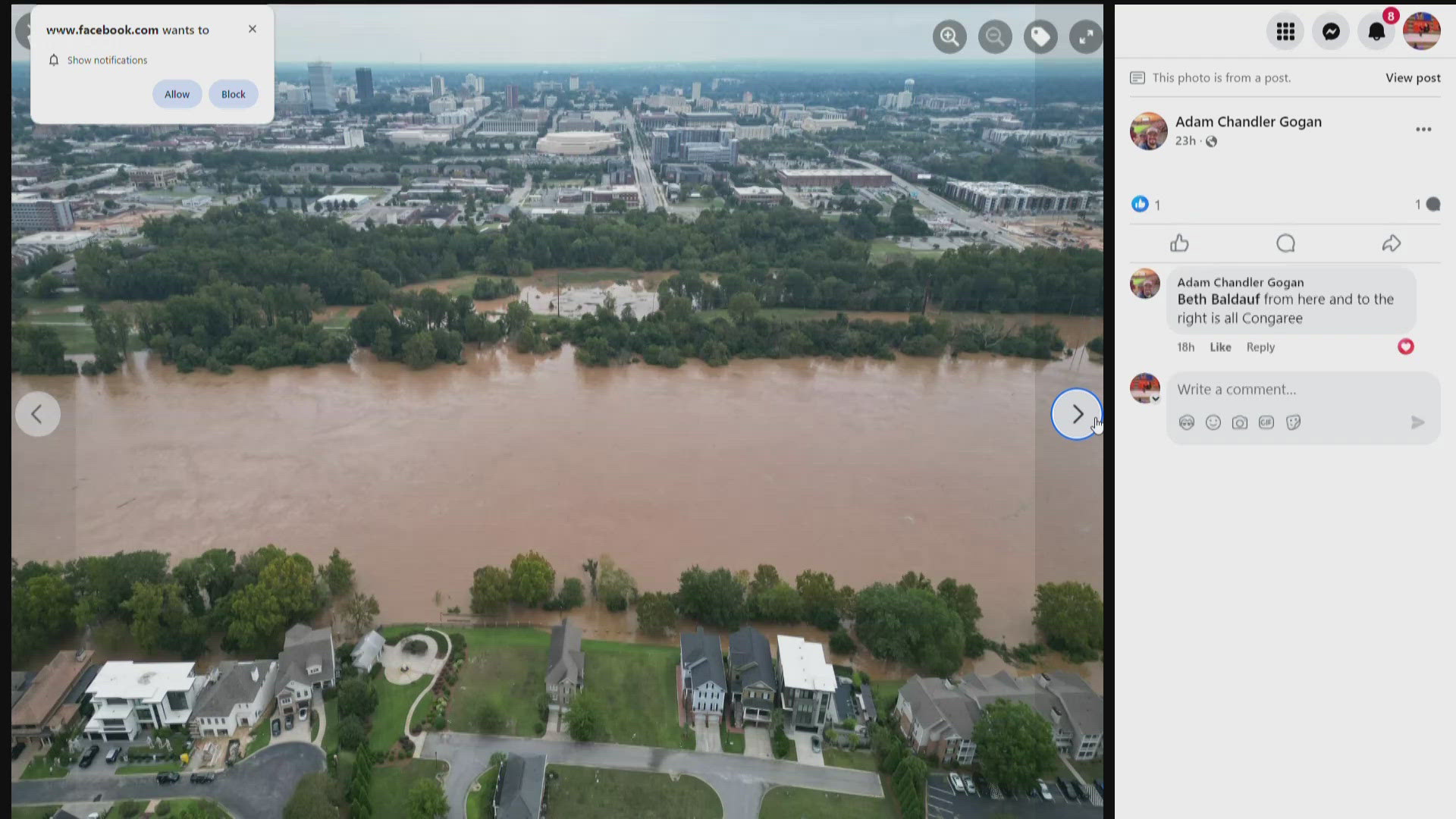 Boat ramps closed, Congaree River flooding and trees destroy home.