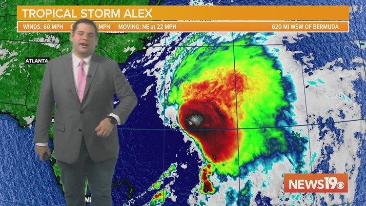 Tropical Storm Alex forms in the Atlantic