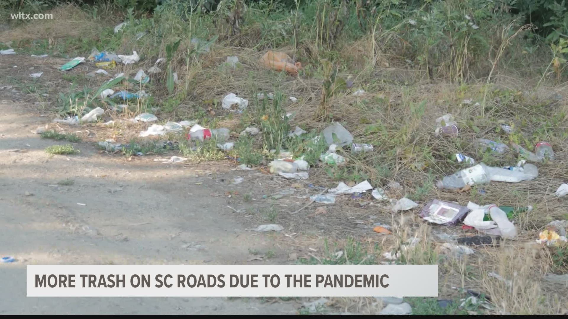 SCDOT says that roads are getting more overrun with trash and other litter due to the coronavirus.