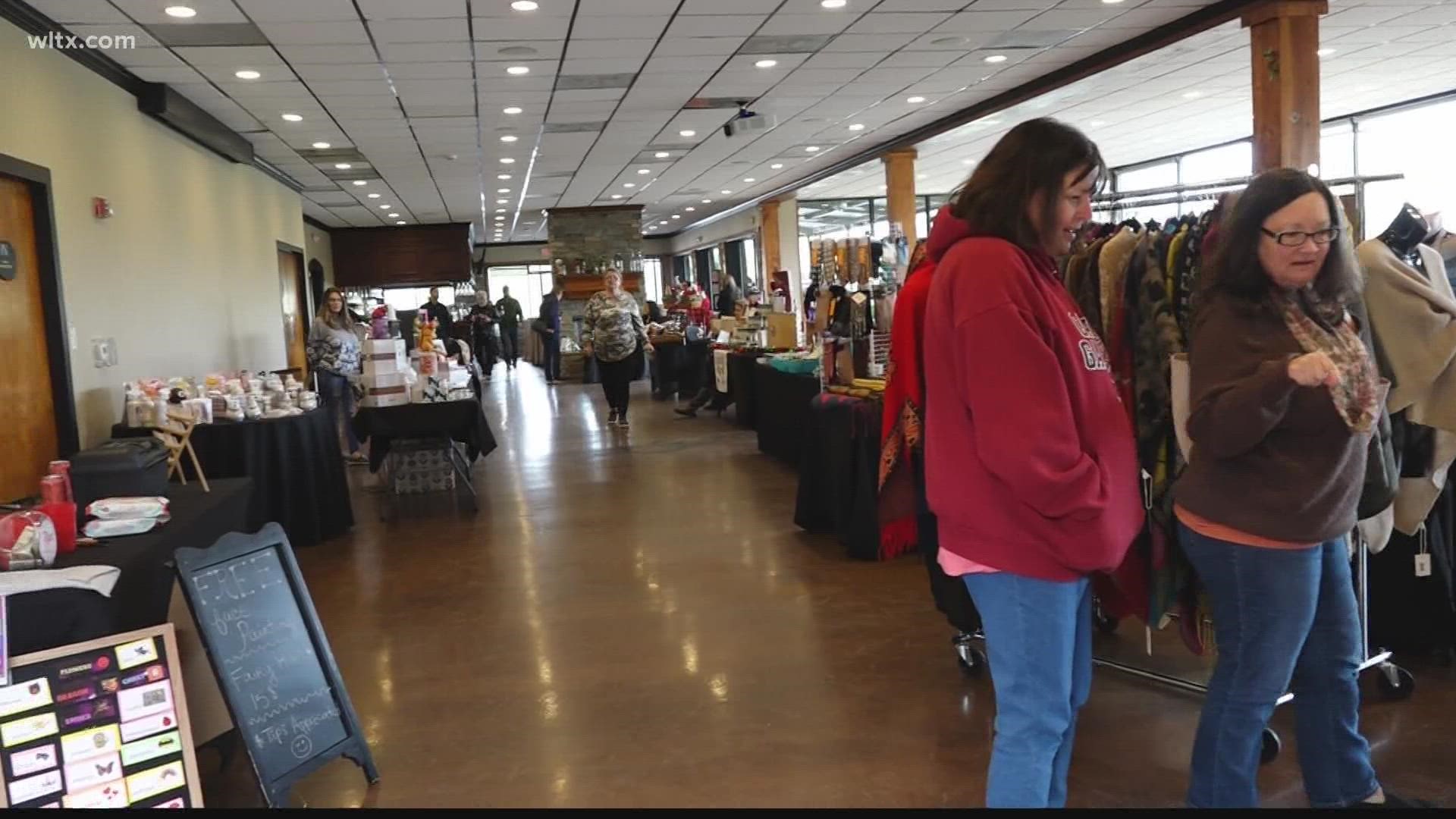 Buying locally, instead of from large chain stores was the motto of a Christmas craft fair in West Columbia.  News19's Zoie Henry explains.