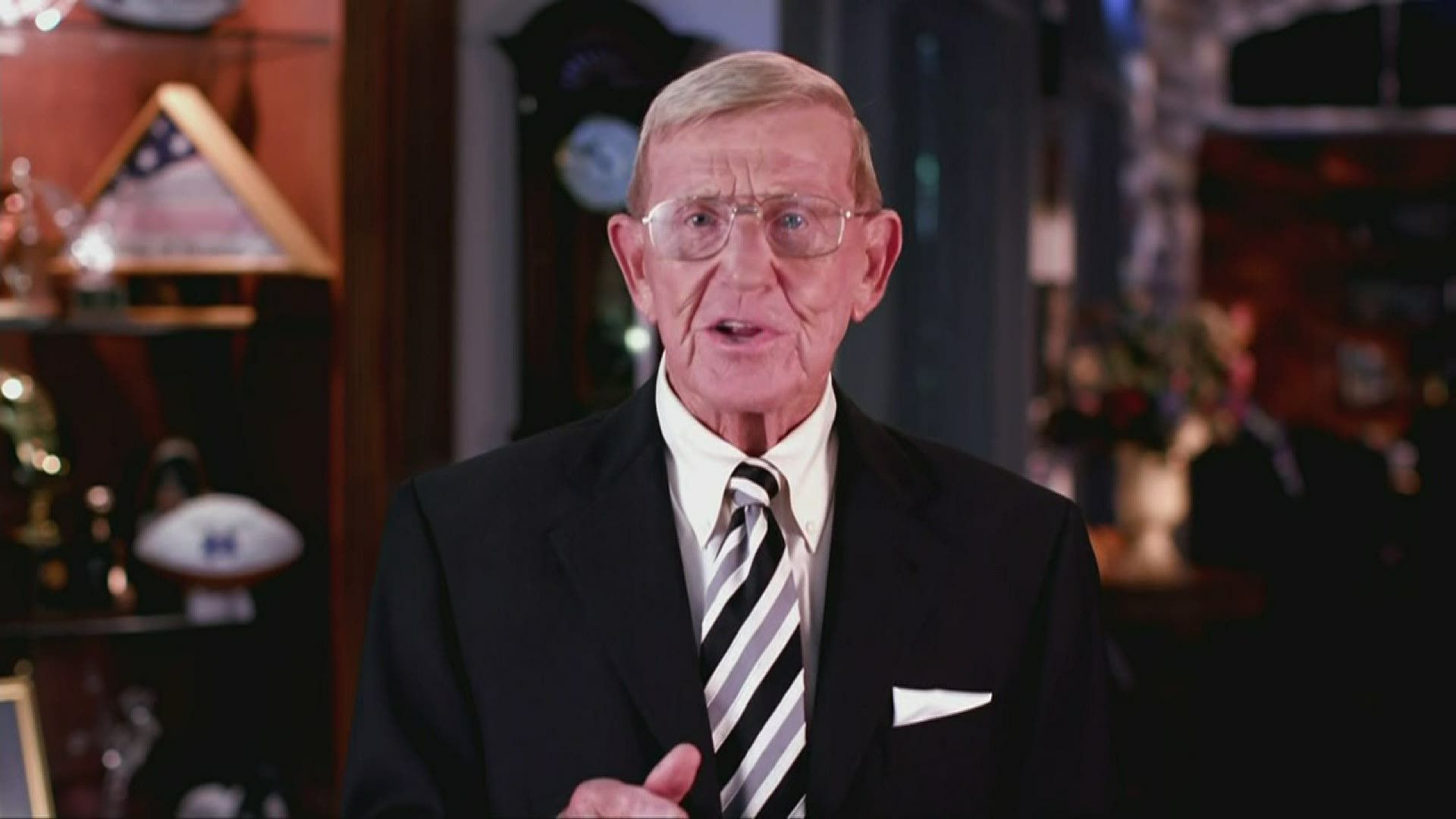 College Fooball Hall of Fame Coach Lou Holtz, best known for his time at Notre Dame, spoke at the 2020 Republican National Convention.