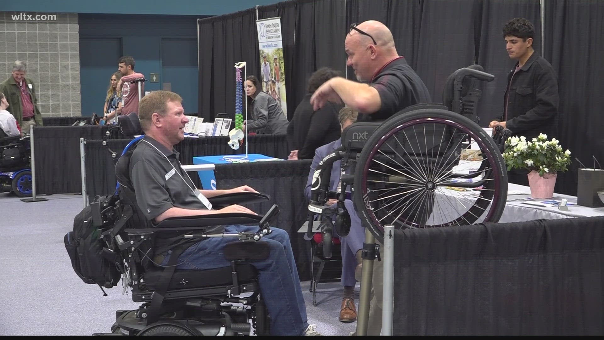 Things like smart glasses, wheelchairs and other high tech was on display.