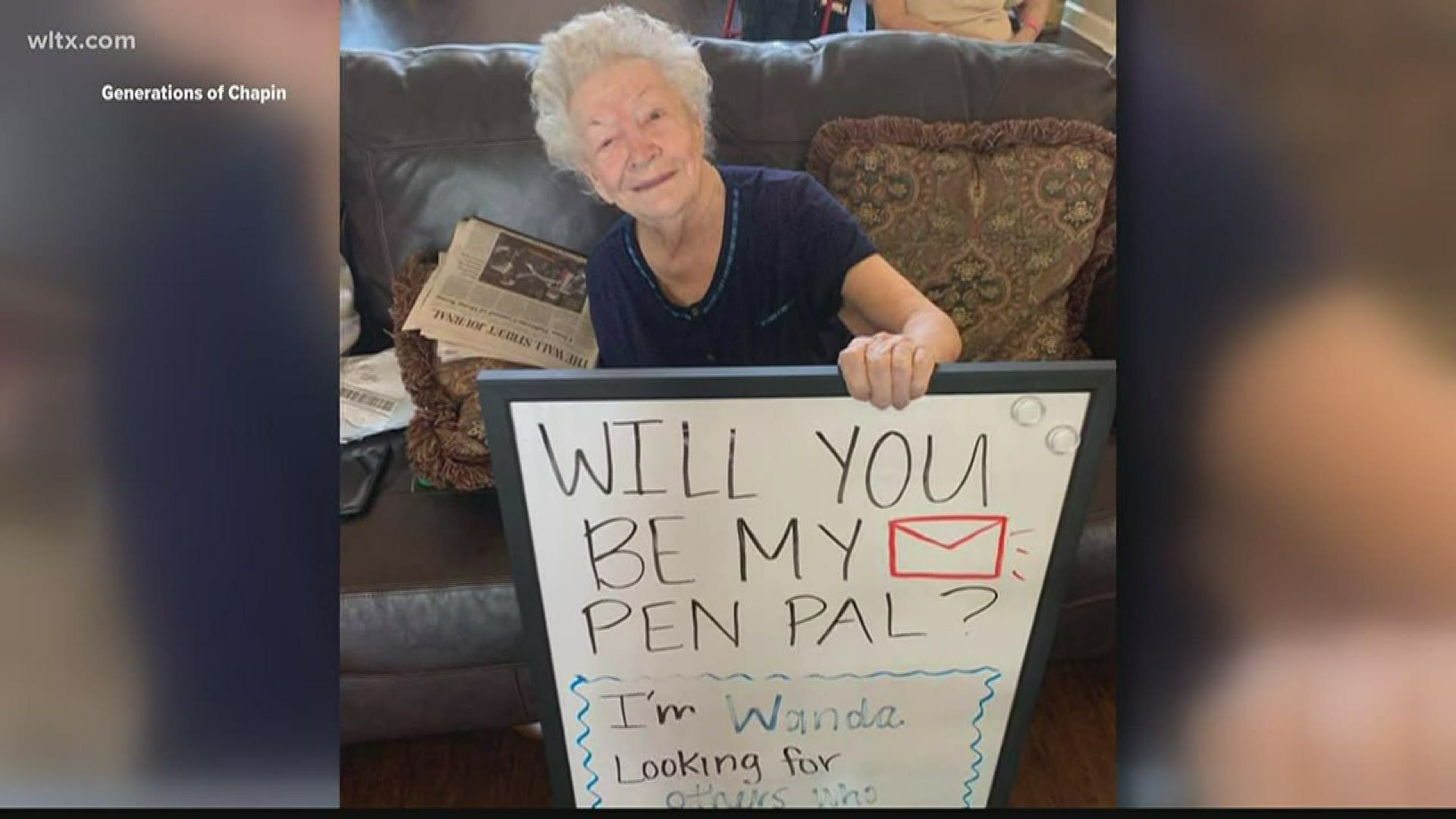 Dozens of seniors living at Generations of Chapin Assistant Living are on the hunt for pen pals during the COVID-19 pandemic.