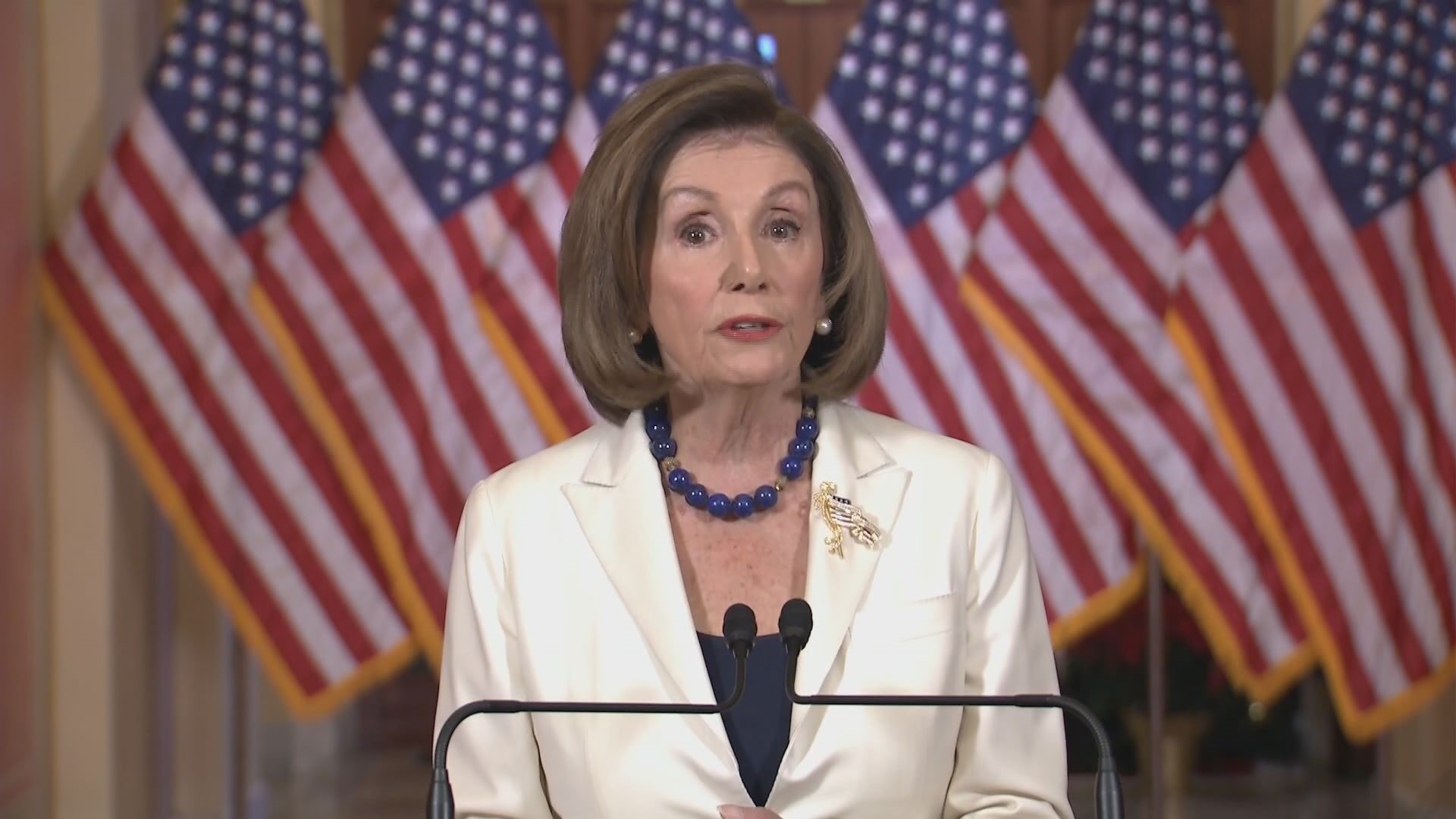 House Speaker Nancy Pelosi announced that the House is moving forward to draft articles of impeachment against President Donald Trump.
