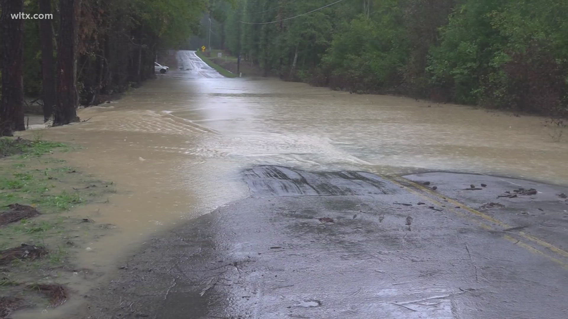 Over on Killian Circle in the northeast part of the county, neighbors are struggling to get to their homes due to high water levels in the road.