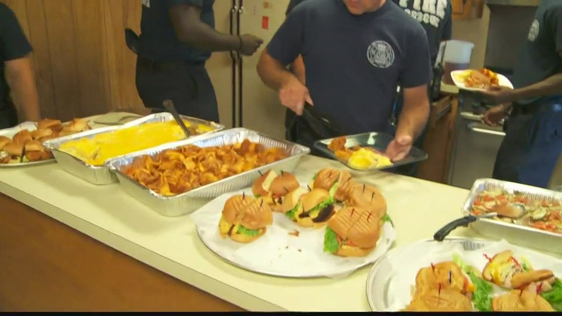 News 19's Ashley Izbicki continues our summer tour of Random Acts of Kindness serving some hungry firemen who often do not get a chance to stop and just eat.