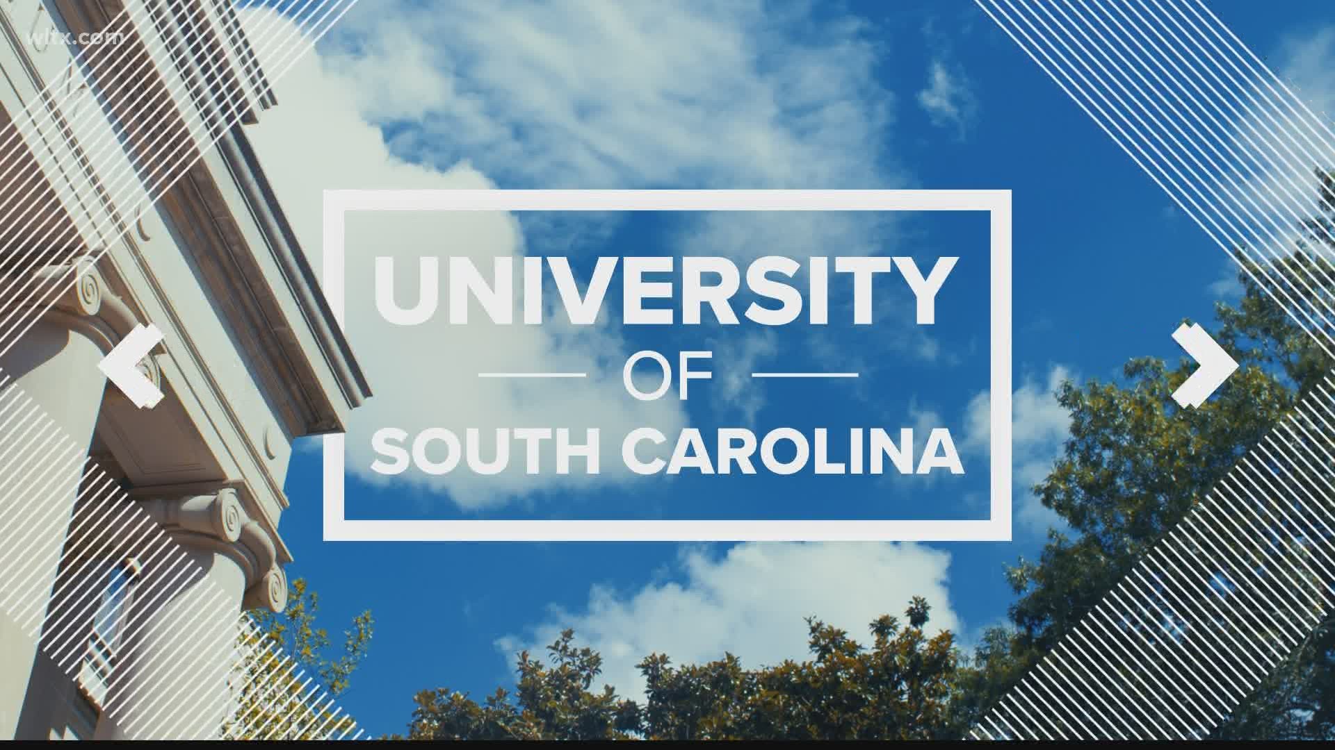 The University of South Carolina reports that 1,172 students have tested positive for COVID-19 since August 1.