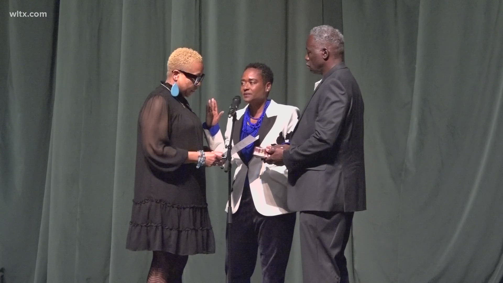 Four Richland One school board commissioners were sworn into office, two of whom are returning for another term.