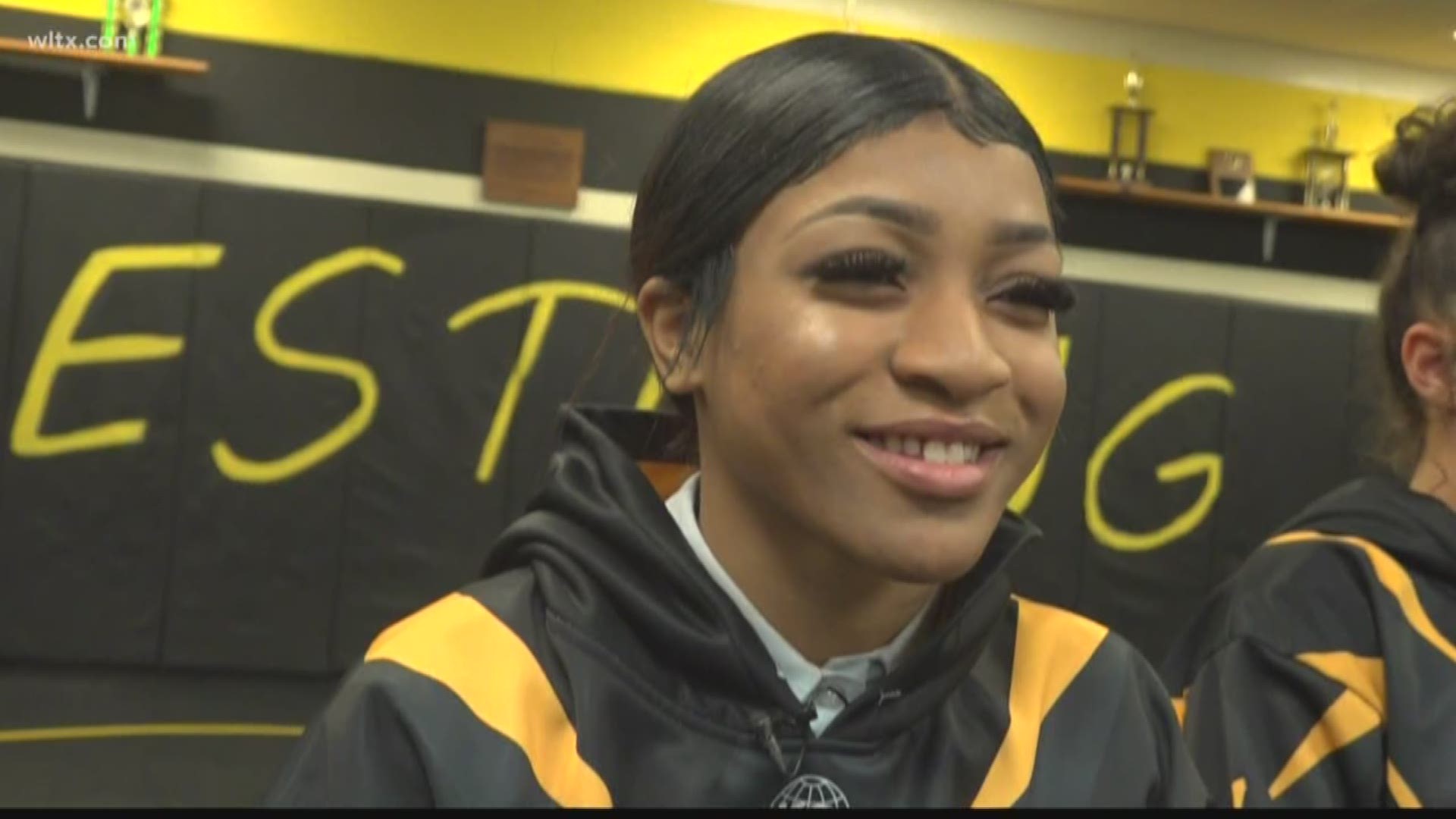 Mya'ah Vincent is a sophomore at Irmo High School, earlier this month she won the state championship for wrestling.