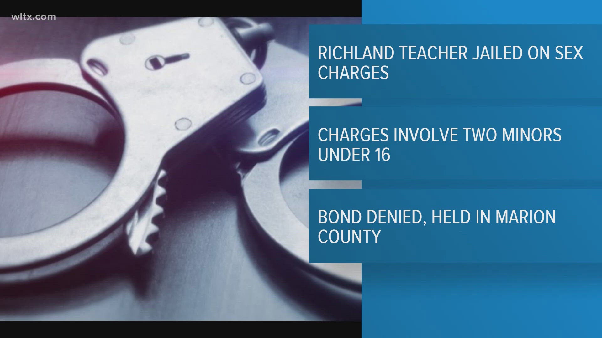 Richland County teacher jailed on criminal sexual conduct charges ...