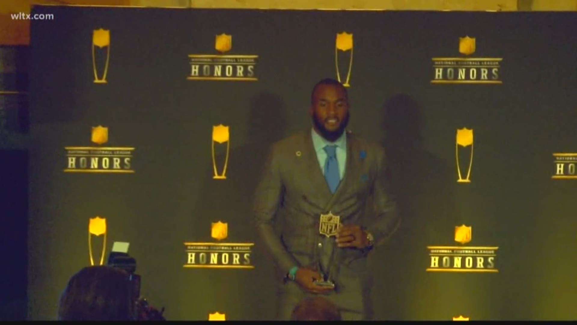 For the third straight year, Darius Leonard gets some major hardware. The former S.C. State linebacker who left school with back-to-back MEAC Defensive Player of the Year awards has another one in his first season in the NFL.