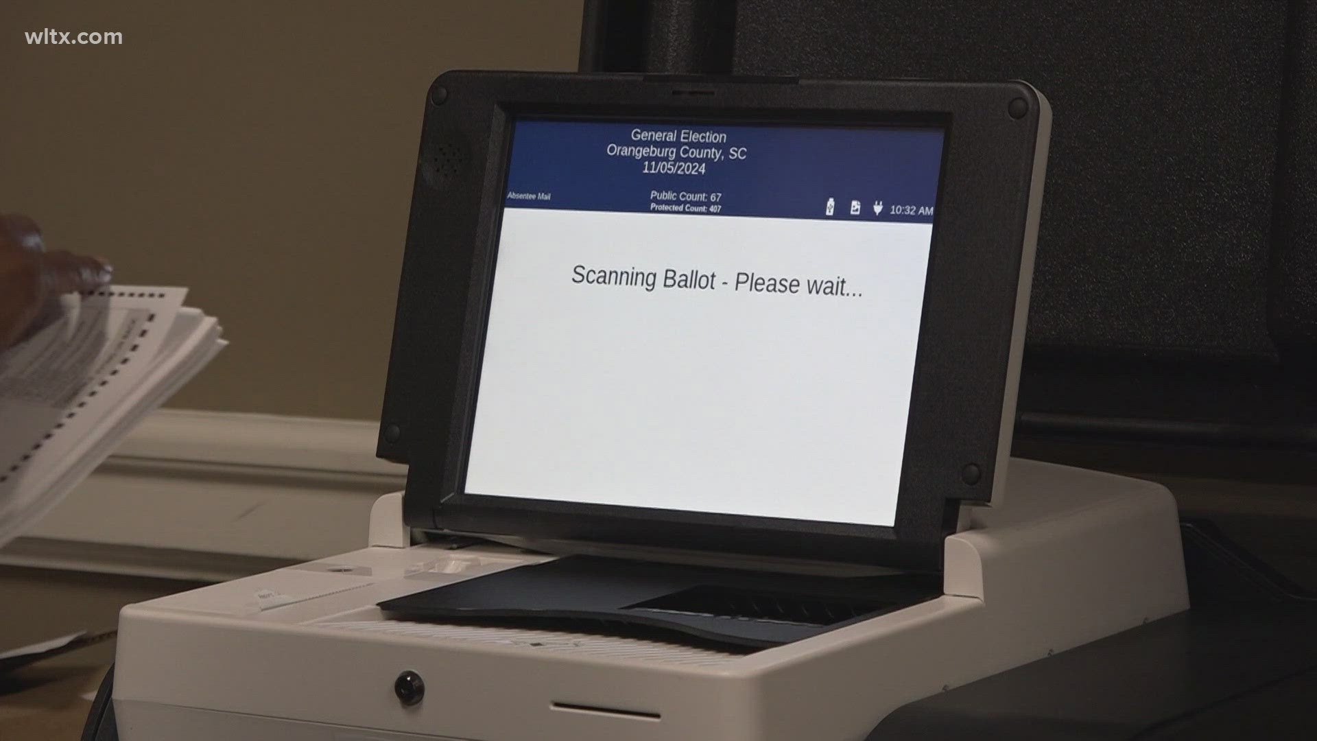 Getting folks and voting machines ready for the November election in Orangeburg.