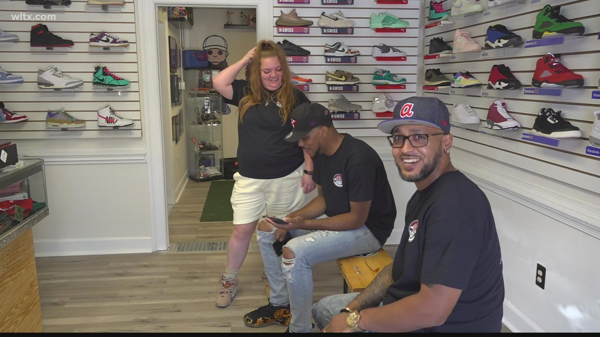 A Columbia native has turned his love for shoes into a small business he hopes will have a positive impact on the community.