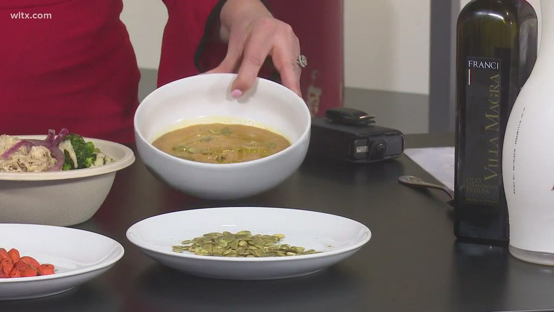 Don't let junk food get the best of you.  The year just got underway!  Bryan Tayara, owner of Rosewood Market, stopped by to fix up a healthy carrot soup recipe.