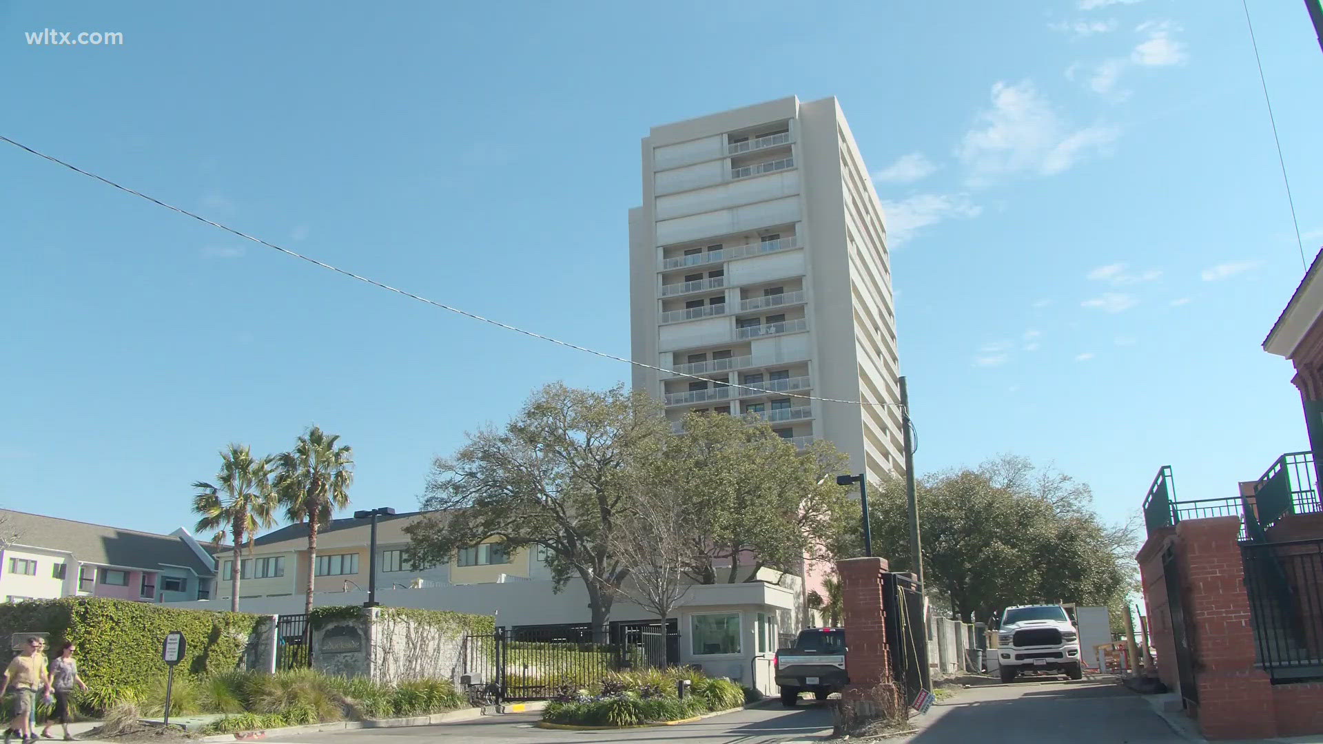 The building, Dockside condominium, residents had until 5pm to evacuate after a recent inspection deemed the building unsafe. 