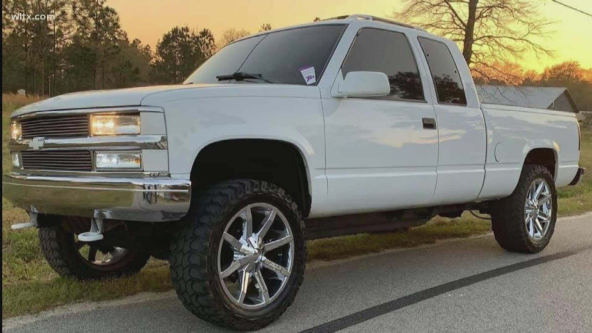 A Lugoff man is missing his truck after it was stolen from a McDonald's parking lot Tuesday morning.