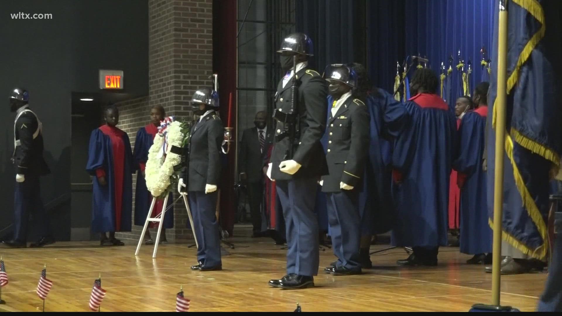 South Carolina State University held a ceremony honoring veterans on Veterans Day.