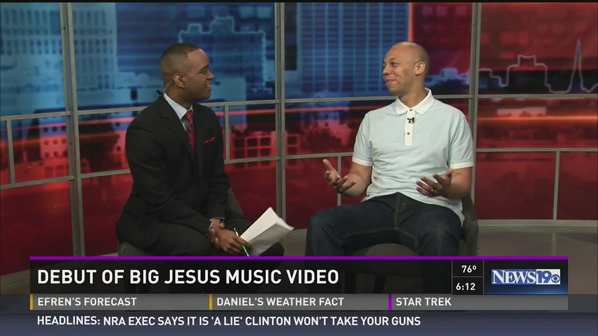 Music artist Big Redd joins News19's Deon Guillory to talk about how you can see the world premiere of his music video "Big Jesus."