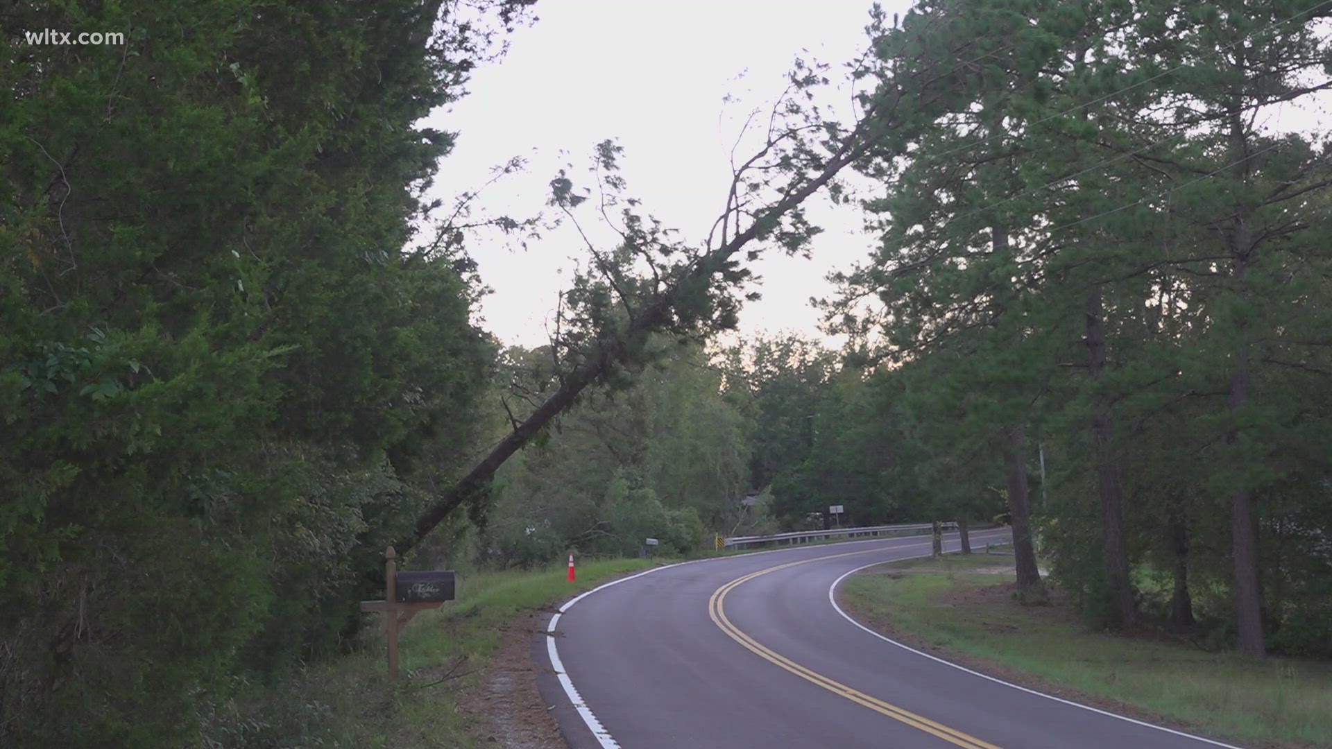 Right now, about 40% of homes and businesses are still in the dark in Newberry.