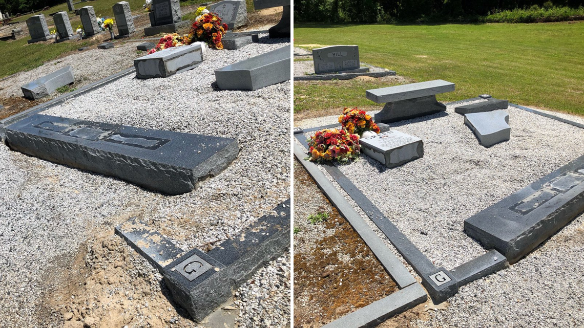 Headstones, graves damaged in vandalism of Lexington cemetery, police say