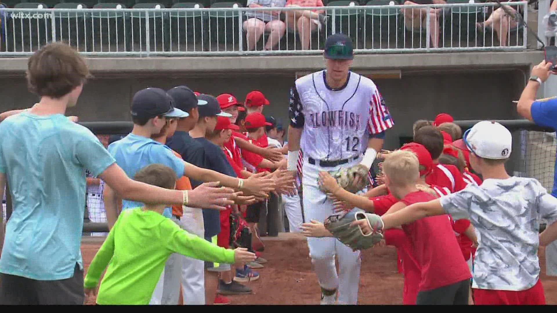 The 17th season of Blowfish Baseball and the eighth season in Lexington County cranked up Thursday night with the Macon Bacon coming to town.