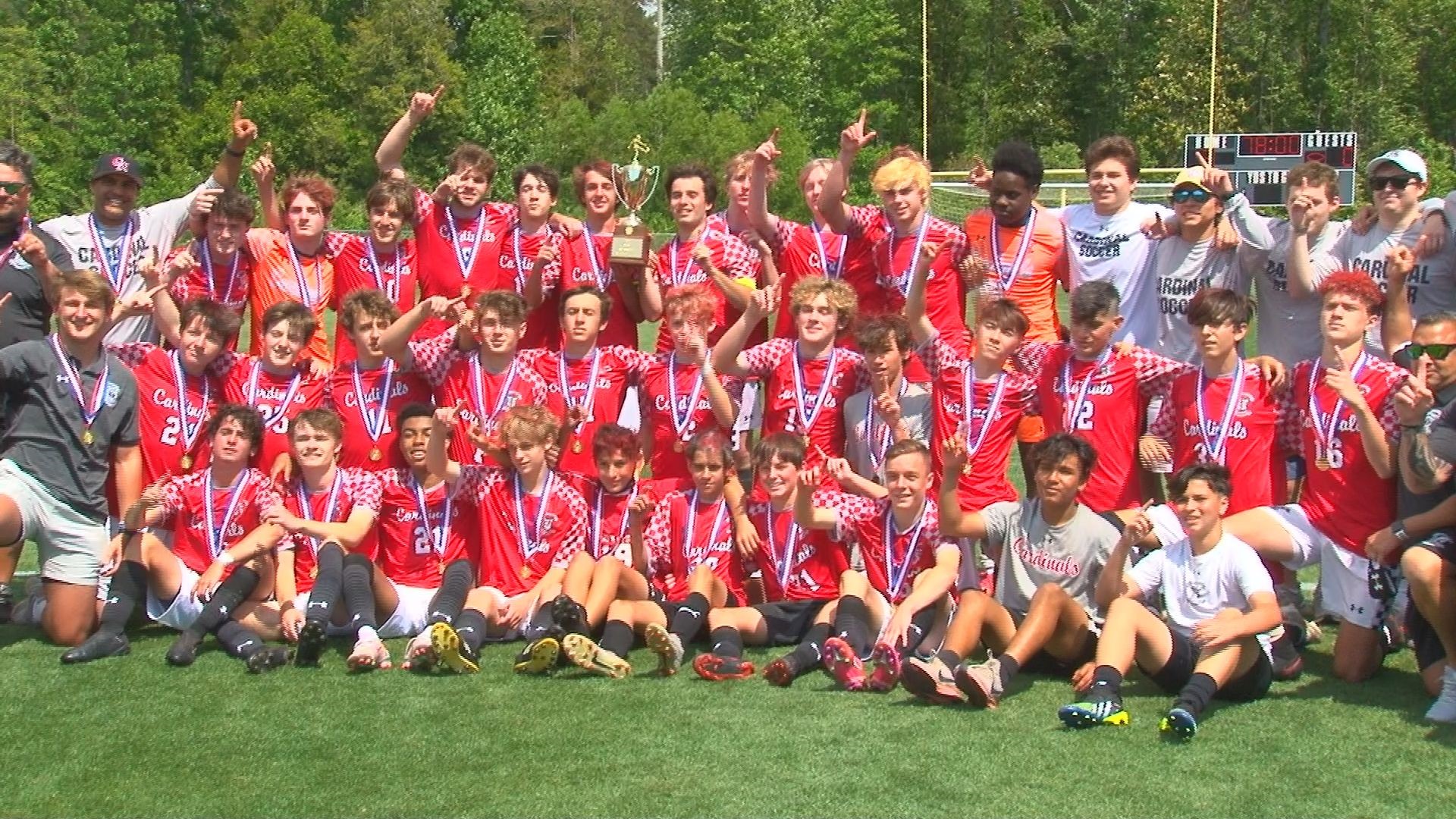 For the second time in the last three years, the Cardinal Newman Boys soccer team are State Champions!