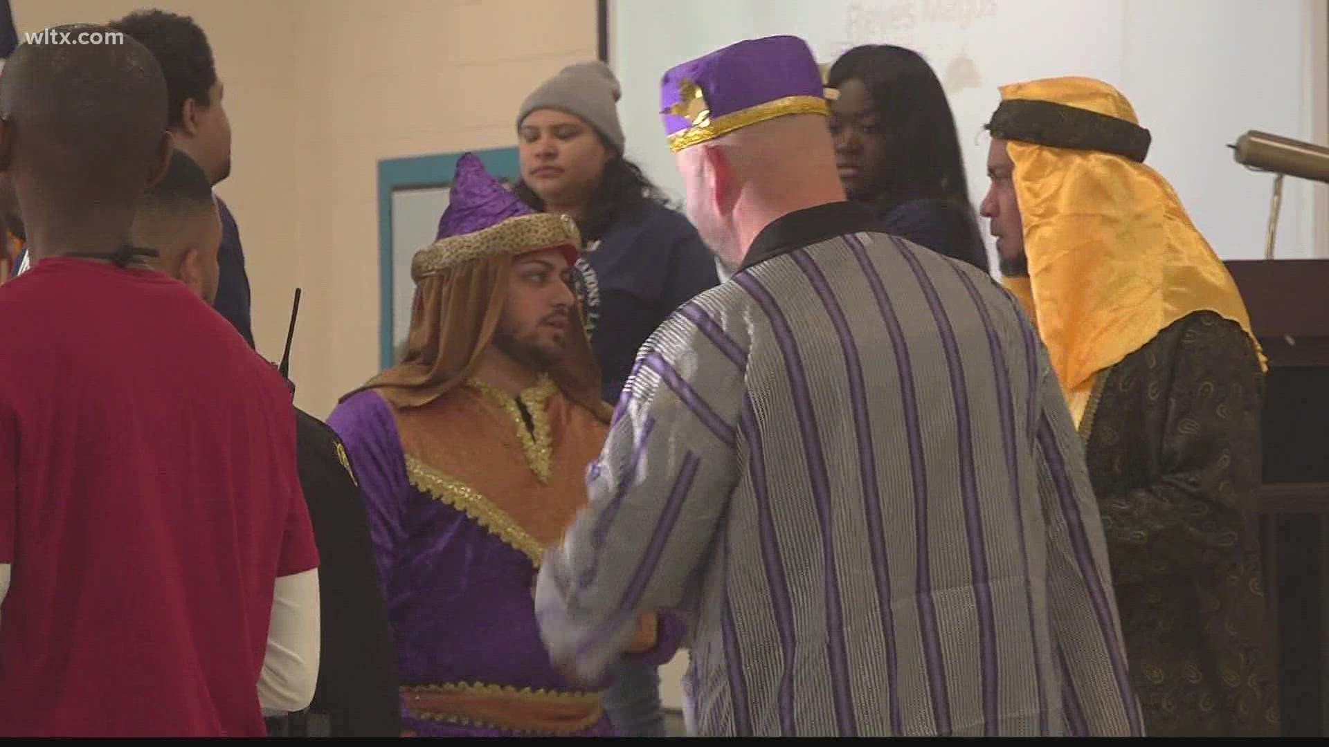Students at Windsor Elementary celebrated Three Kings Day on Friday, January 6.