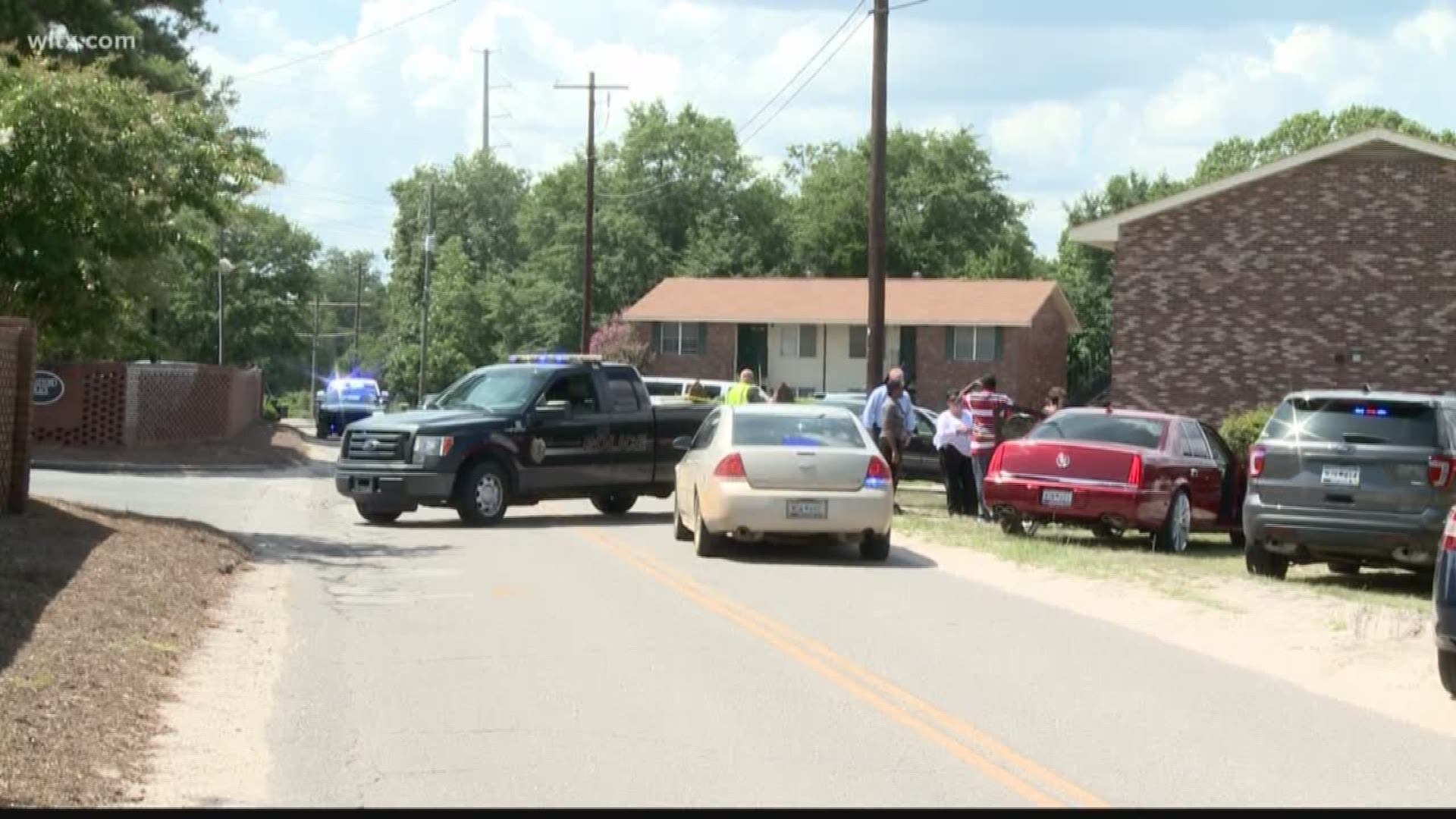 One person is dead and two people have been wounded after a shooting at an apartment complex in West Columbia Thursday afternoon.