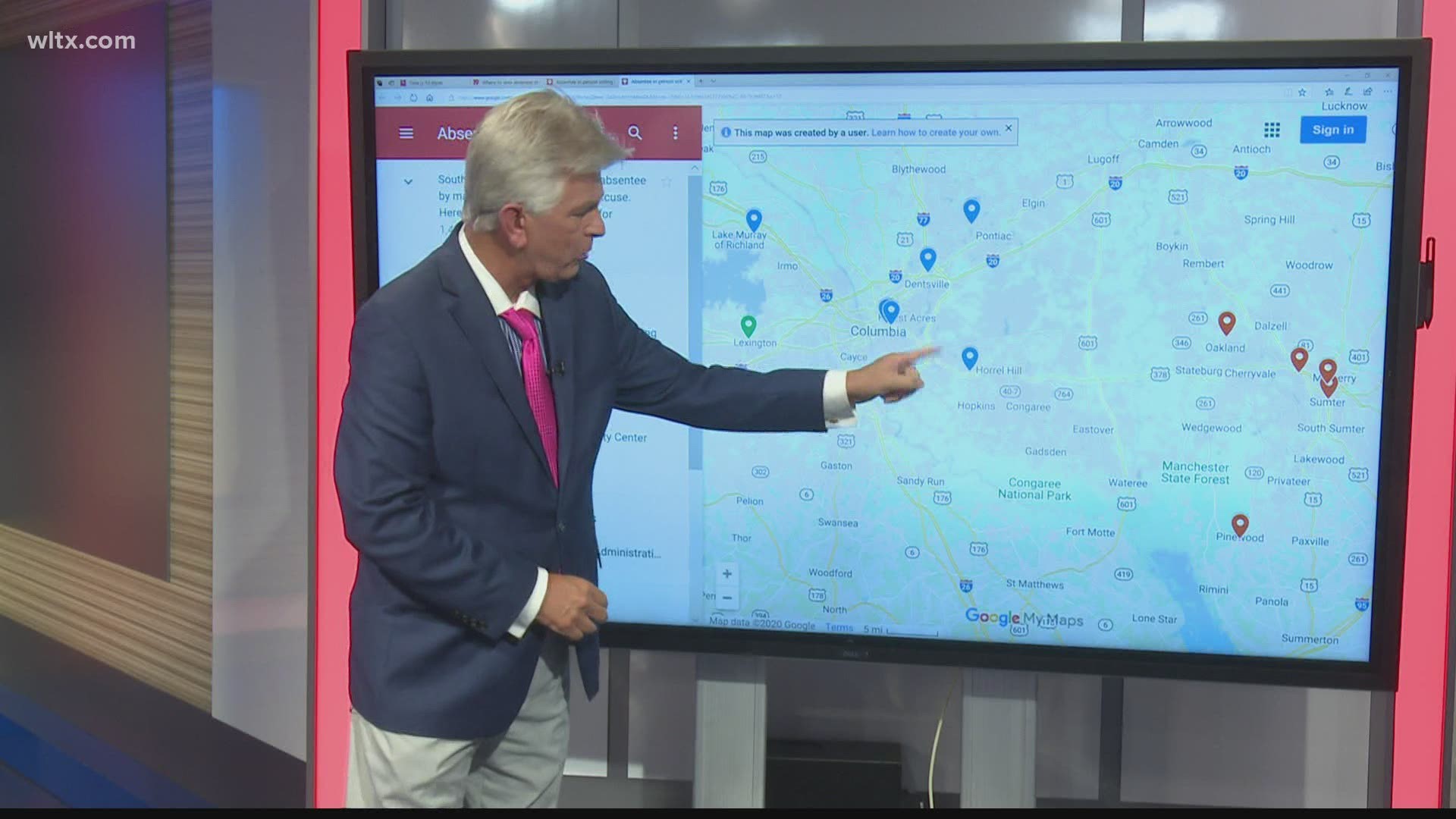 Voters wishing to vote absentee in person now have a list of locations to choose from in Richland and Lexington counties.