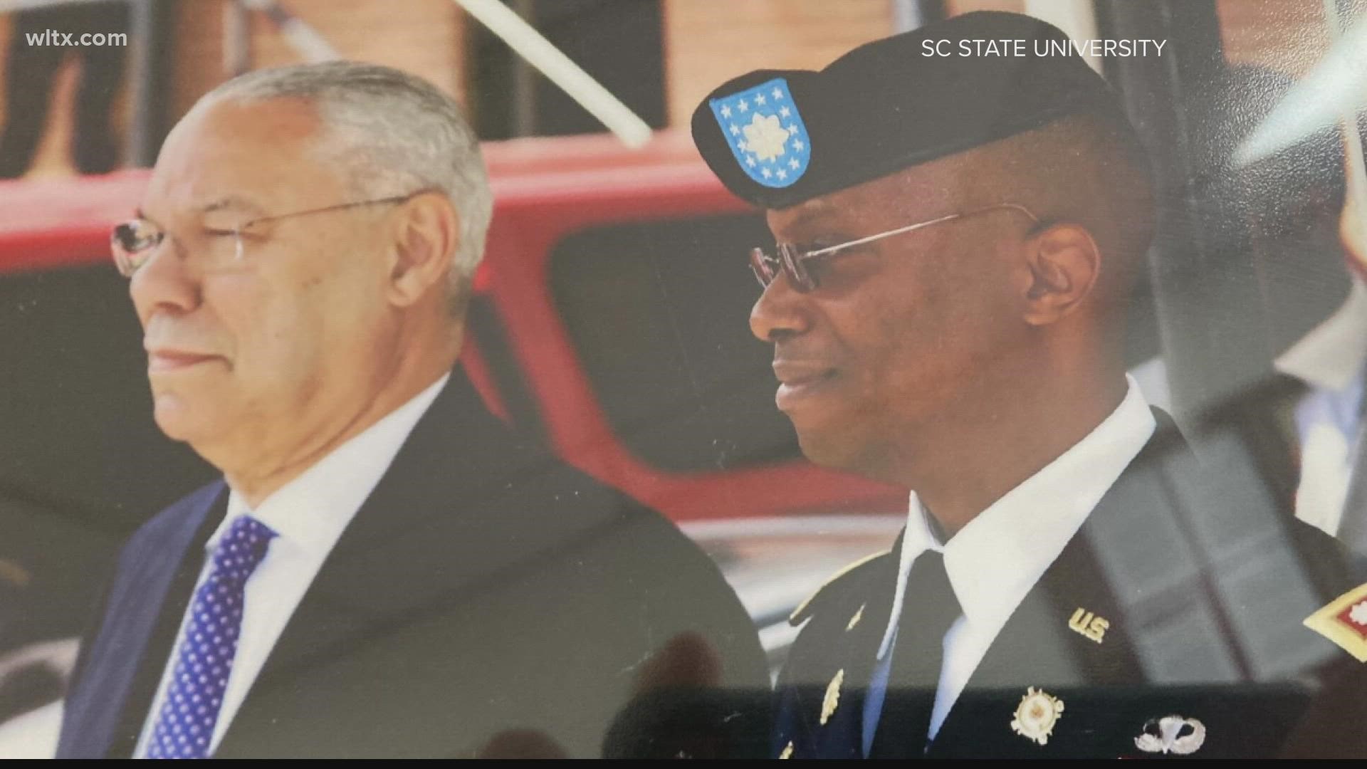 Colin Powell is being remembered at South Carolina State University.