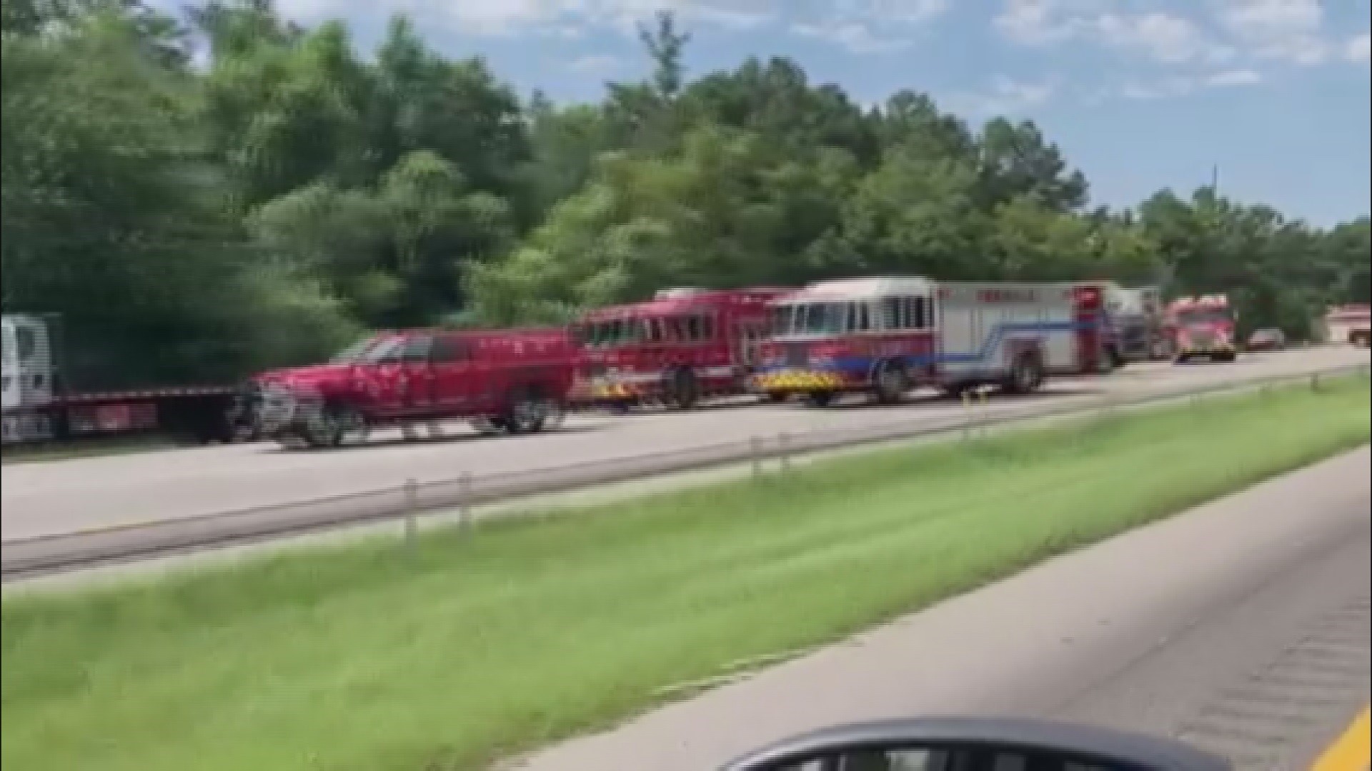 Traffic moving again on I77 north in Columbia after crash