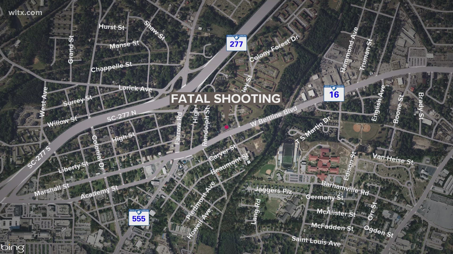 Authorities said the shooting happened at Colony Apartments around 1:30 a.m.