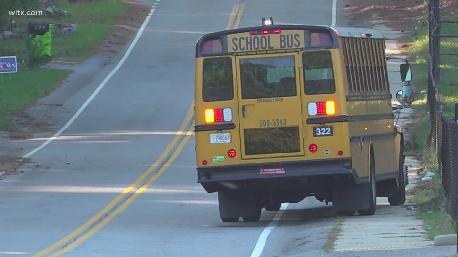 A bus carrying 24 students from an afterschool program at J P Thomas Elementary school collided with a small box truck.  No injuries were reported.