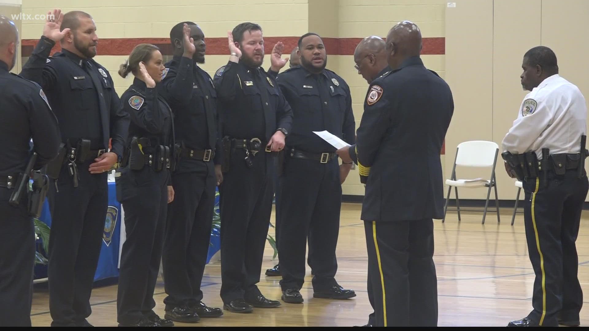 Officers with the Orangeburg Department of Public Safety are recommitting themselves to the community by taking the pledge to be peace officers.