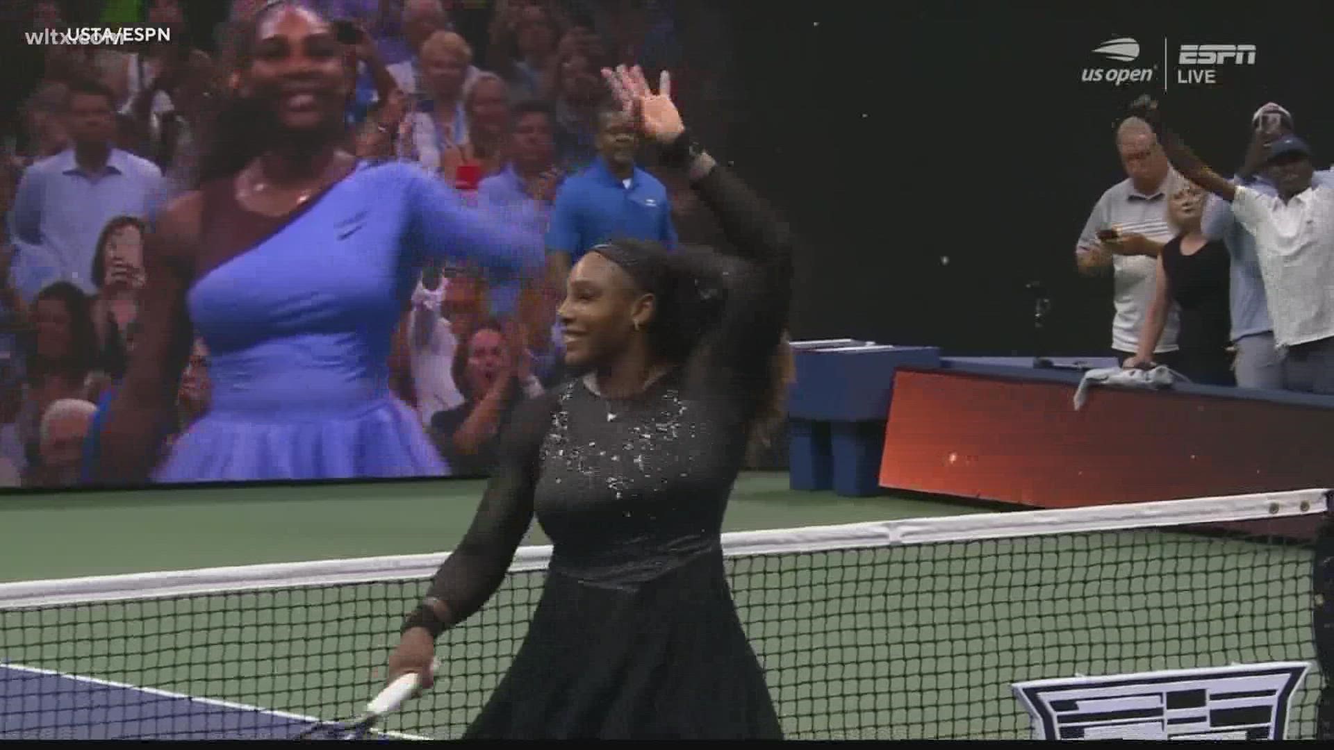 Serena Williams wins US Open Round 2 tennis tournament wltx
