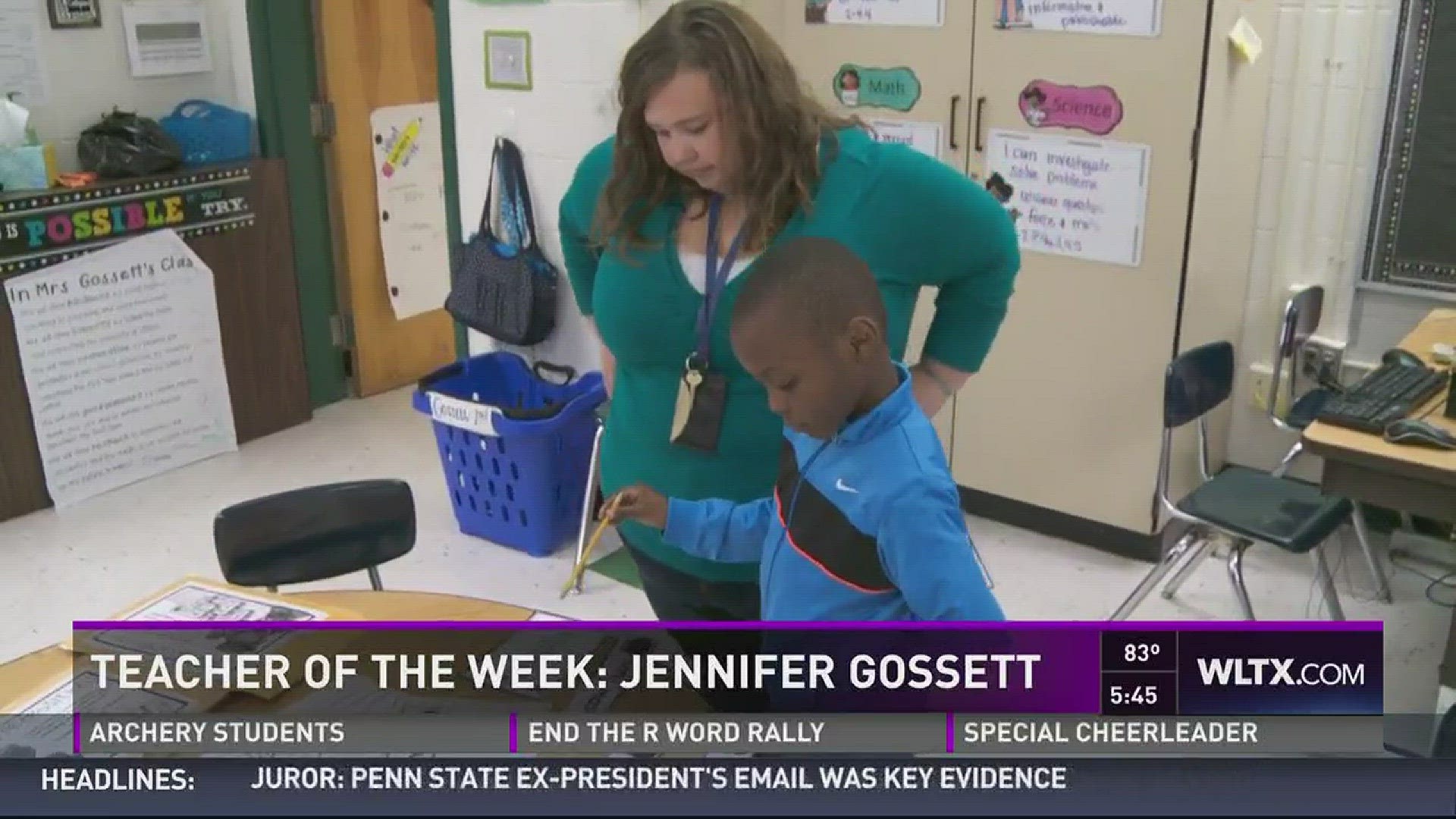 John P Thomas Elementary second grade teacher Jennifer Gossett is our teacher of the week.