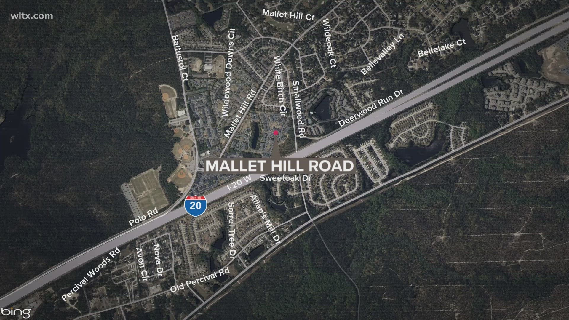 The incident happened on Sunday in the 700 block of Mallet Hill road