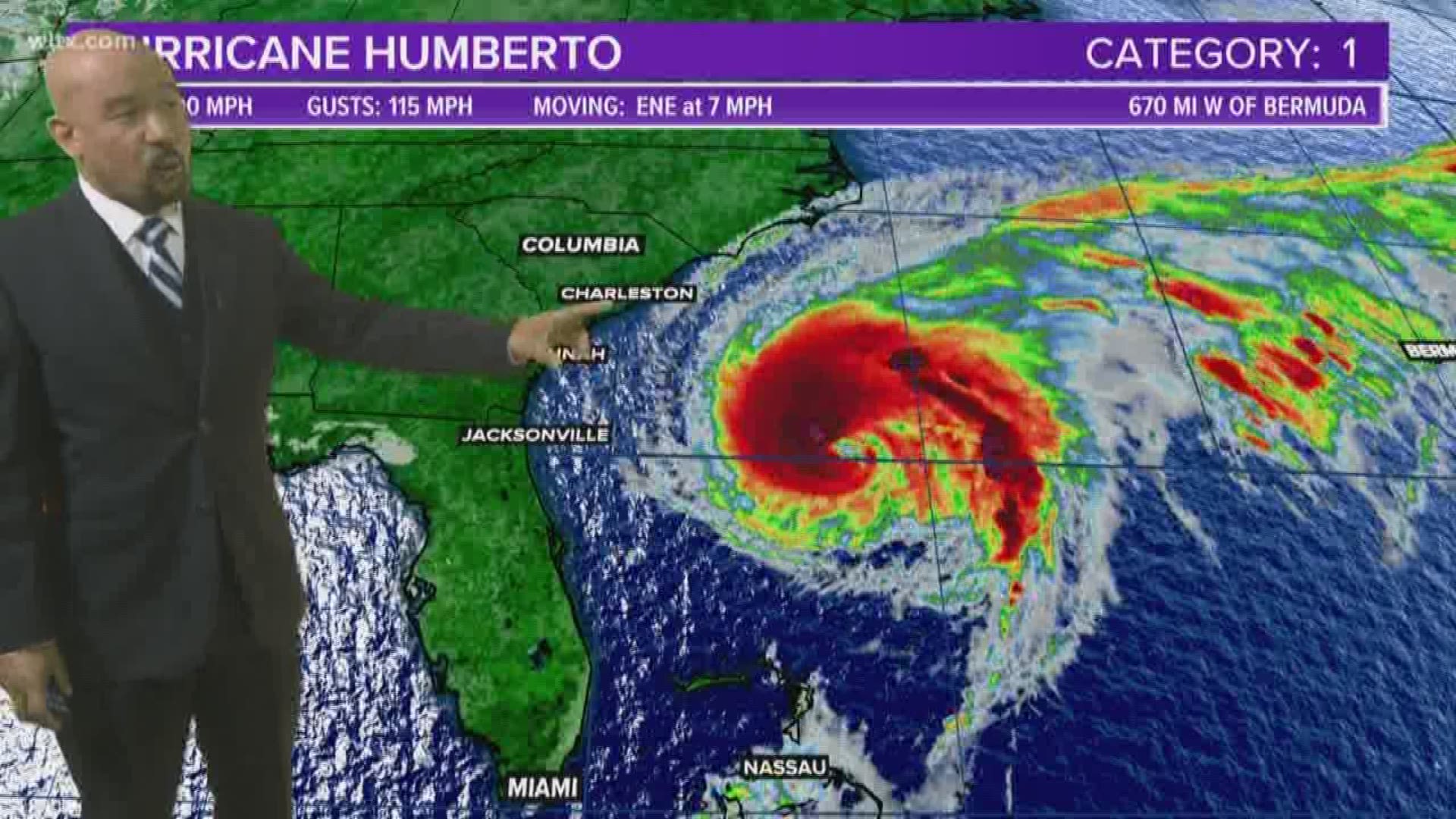 Hurricane Humberto is moving away from the United States. But there's another system, called Invest 97L, that the southeastern U.S. may have to watch. It could become Imelda in a few days.