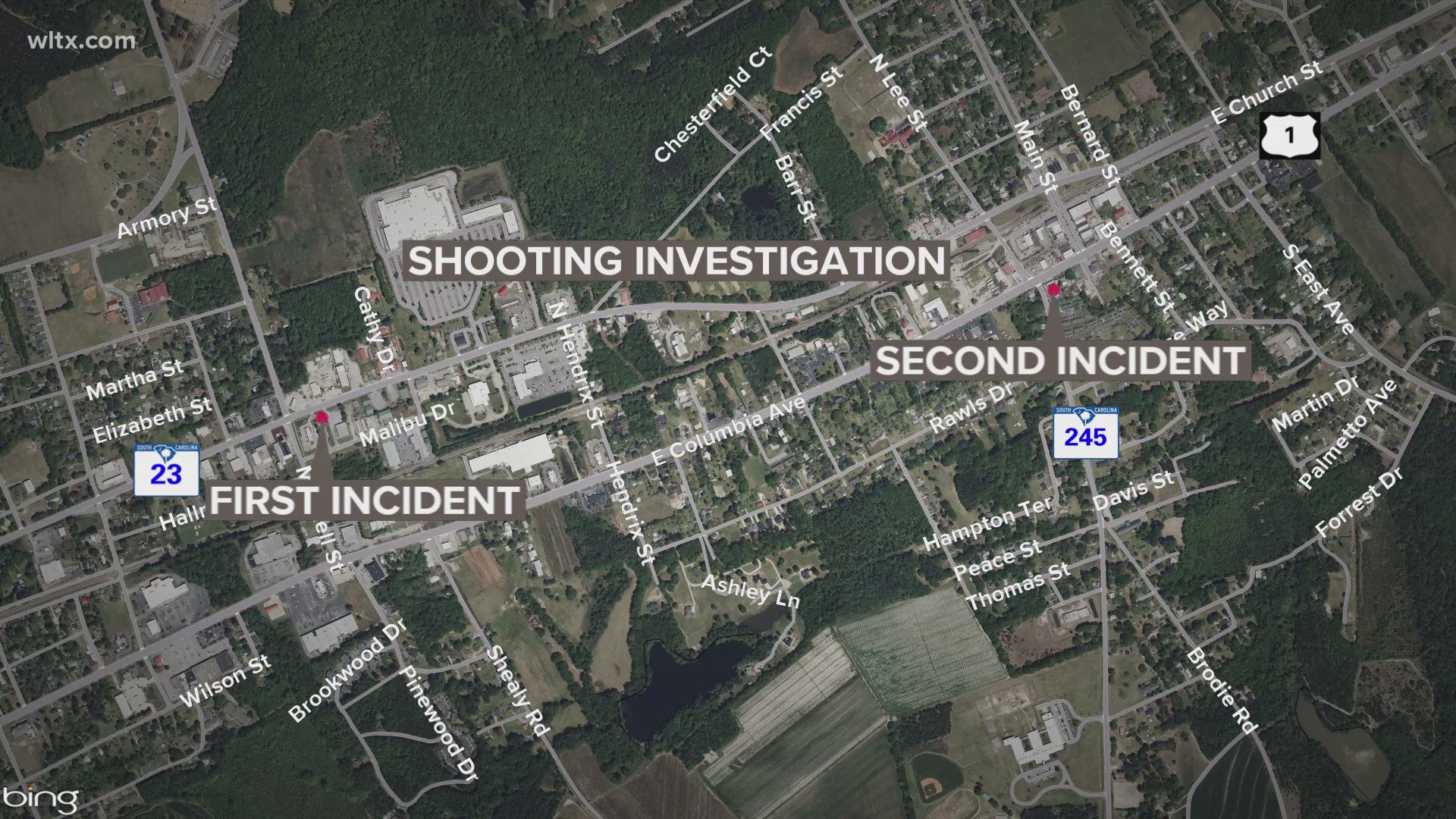 The shootings happened late Friday at separate locations. Police believe the two incidents are related.