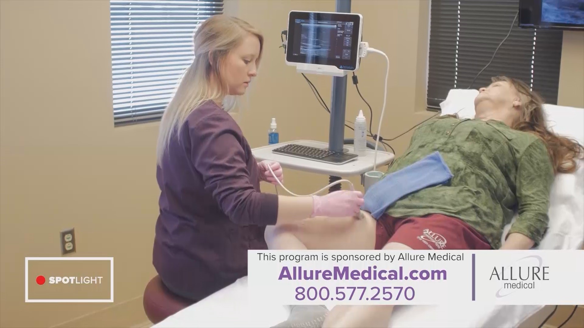 To schedule your free leg screening at Allure’s Columbia office, call 803-359-8346