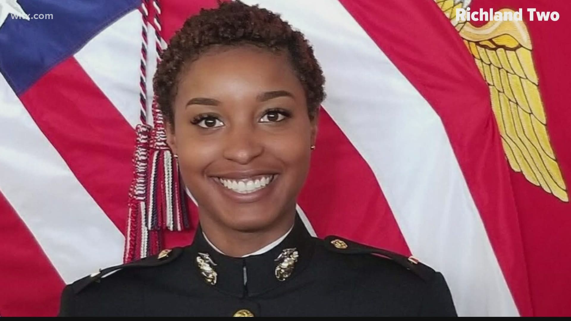 1st LT Justice Stewart was hit by a car while jogging on June 27, school system officials say