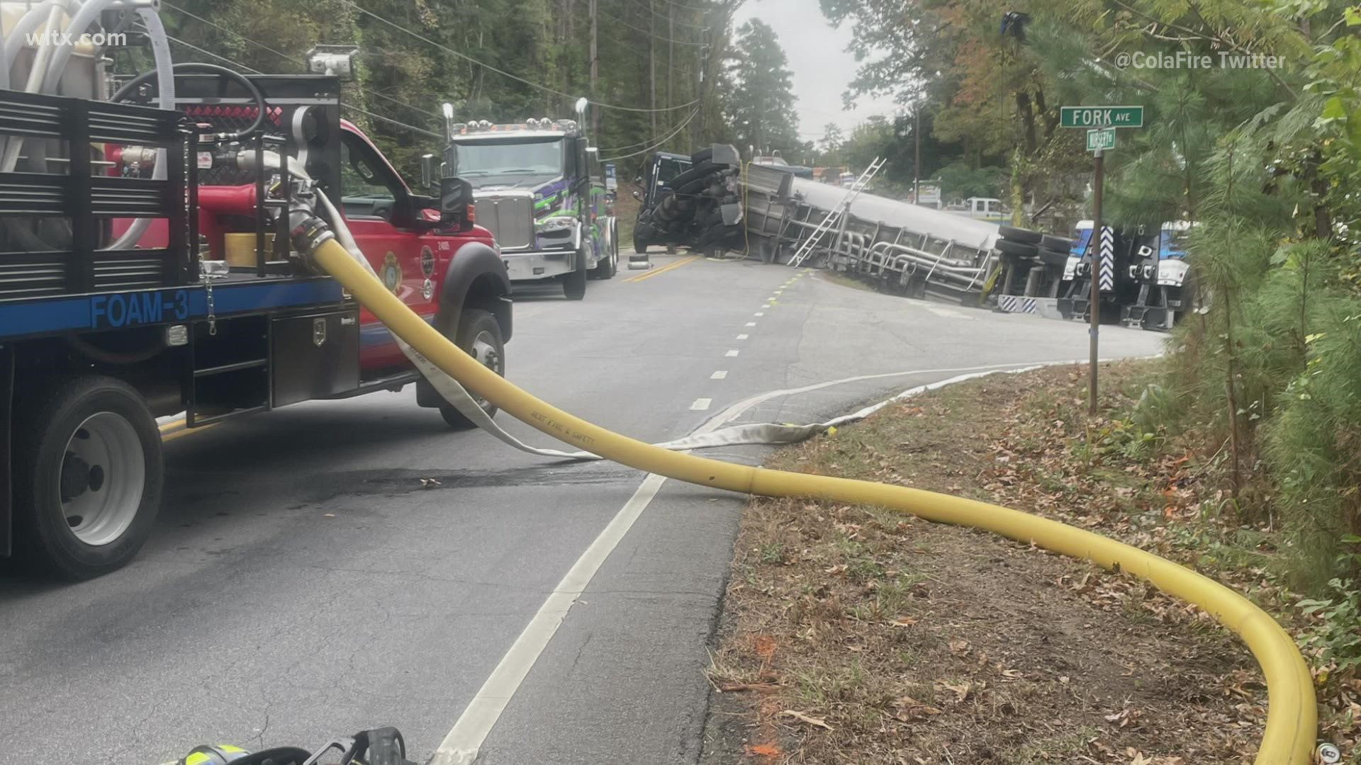 The wreck affected school bus routes and officials are still cleaning up.