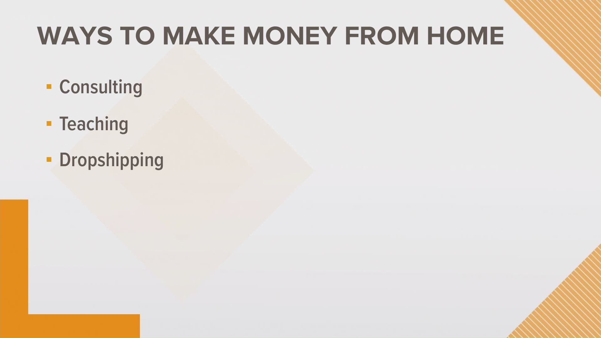 Know Money Inc.'s Steven Hughes provides three ways for you to earn more money at home.